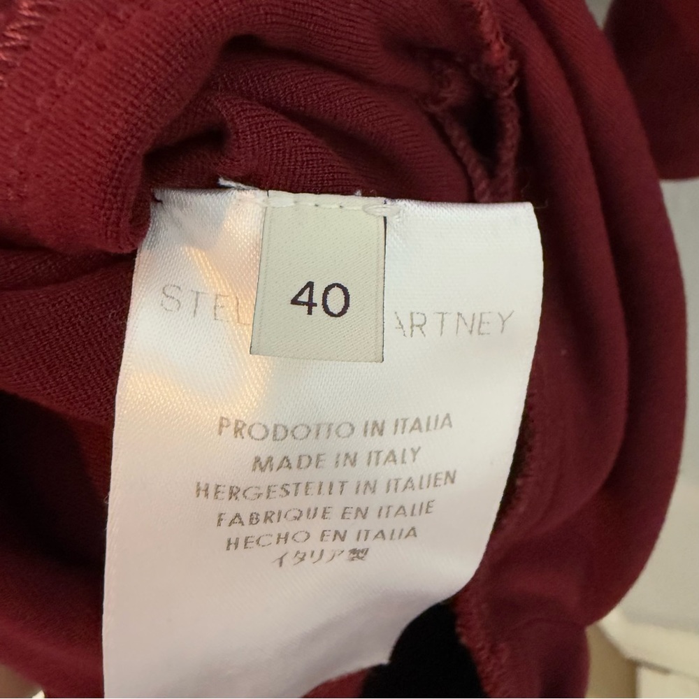 Stella McCartney Wine Red Mini Dress - Picture 5 of 6